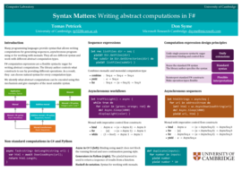Syntax Matters: Writing abstract computations in F#