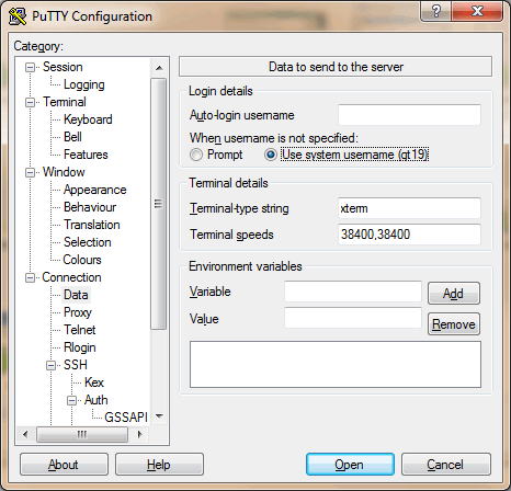 set auto-login username
