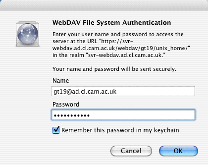 macos credential dialog
