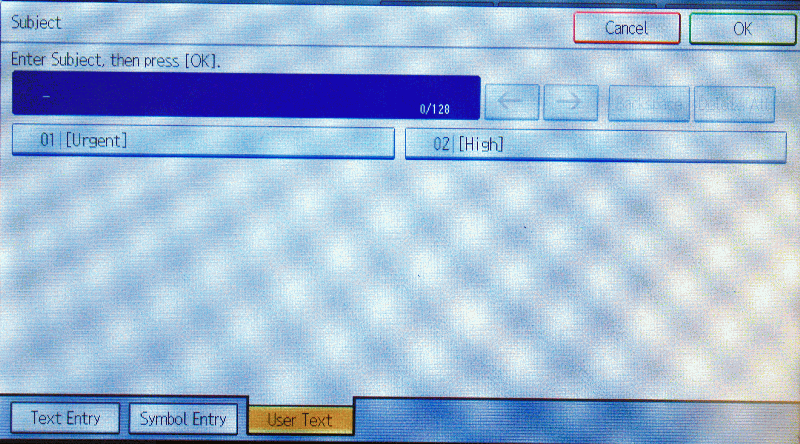 subject screen