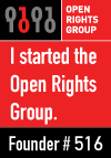 Open Rights Group, Founder #516