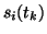 $s_i(t_k)$