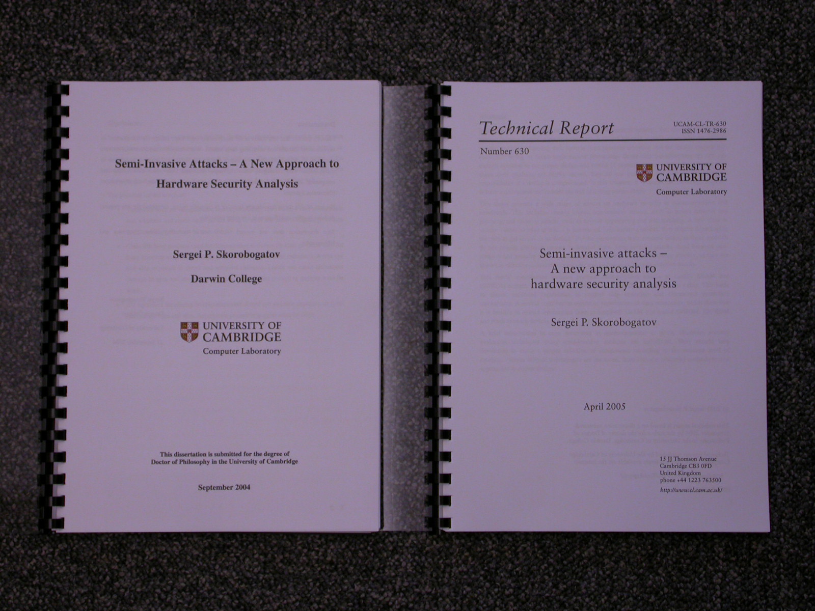 Phd thesis technical analysis