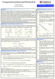 Computation in Bacterial Metabolism