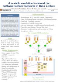 A scalable emulation framework for Software Defined Networks in Data Centres