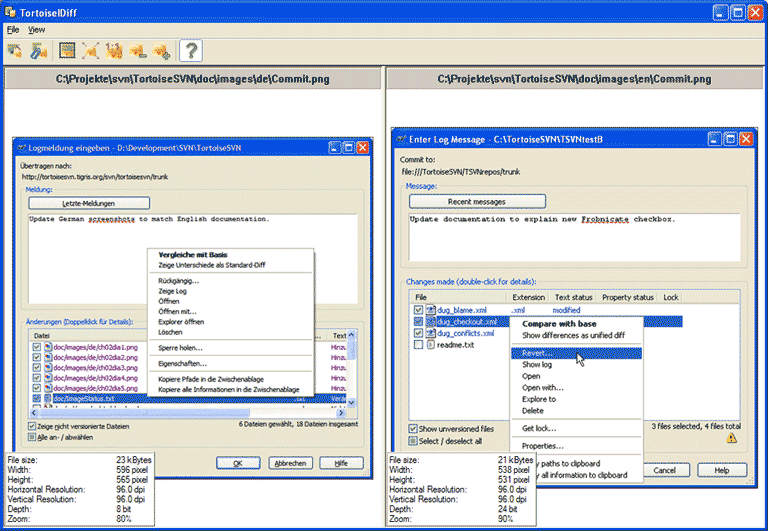 tortoise diff viewer dialogue box