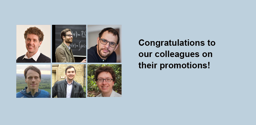 Profs Nic Lane, Jamie Vicary, Thomas Sauerwald, Tom Gur, Carl Henrik Ek and Ferenc Huszar were all promoted in June 2024