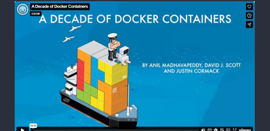 The story of the software developer tool Docker is featured in the March 2026 issue of Communications of the ACM