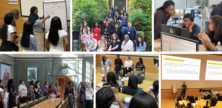 At our Women in Computer Science residential course, attendees heard taster lectures, saw a mock admissions interview, did a programming workshop and toured two colleges.s were among the activities 