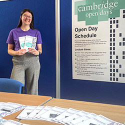 Information display at an open day