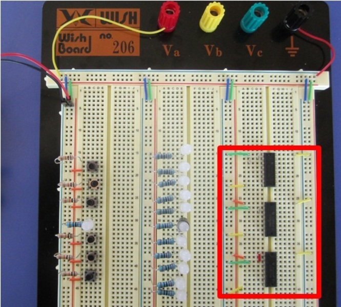 i/o expander breadboard addition