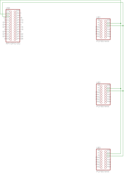 SDA and SCL connetion circuit diagram