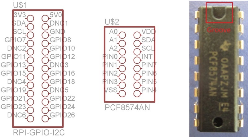 diagrams of Pi and i2c pins