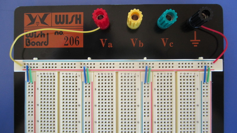 breadboard initial wiring