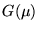 $G(\mu)$