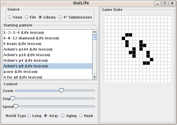 Screenshot: Conway's Game of Life