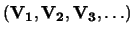 $({\bf V_1},{\bf V_2},{\bf V_3},\ldots)$