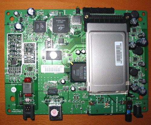 Helium chip as part of a home gateway ADSL modem (partially masked by 802.11 module).