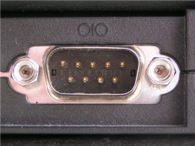 Serial Port Connector (9 pin instead of original 25 pin).