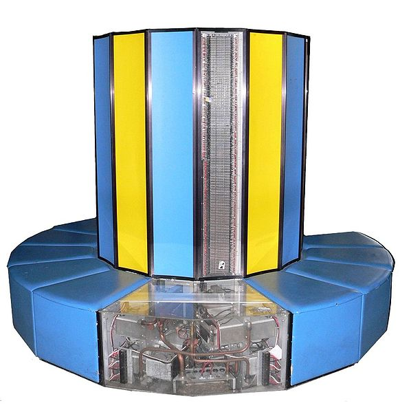 Cray XMP - wiring distance minimised by circular design.