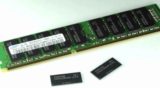 DRAM single-in-line memory module (SIMM).