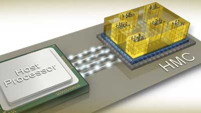 Die-stacked DRAM subsystem: The Micron Hybrid Memory Cube.