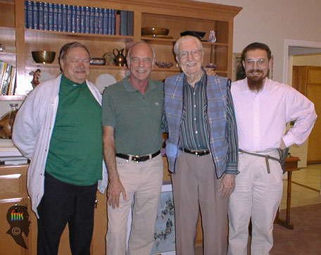 Gerry, Richard, Carl and Frank in Carl's living room