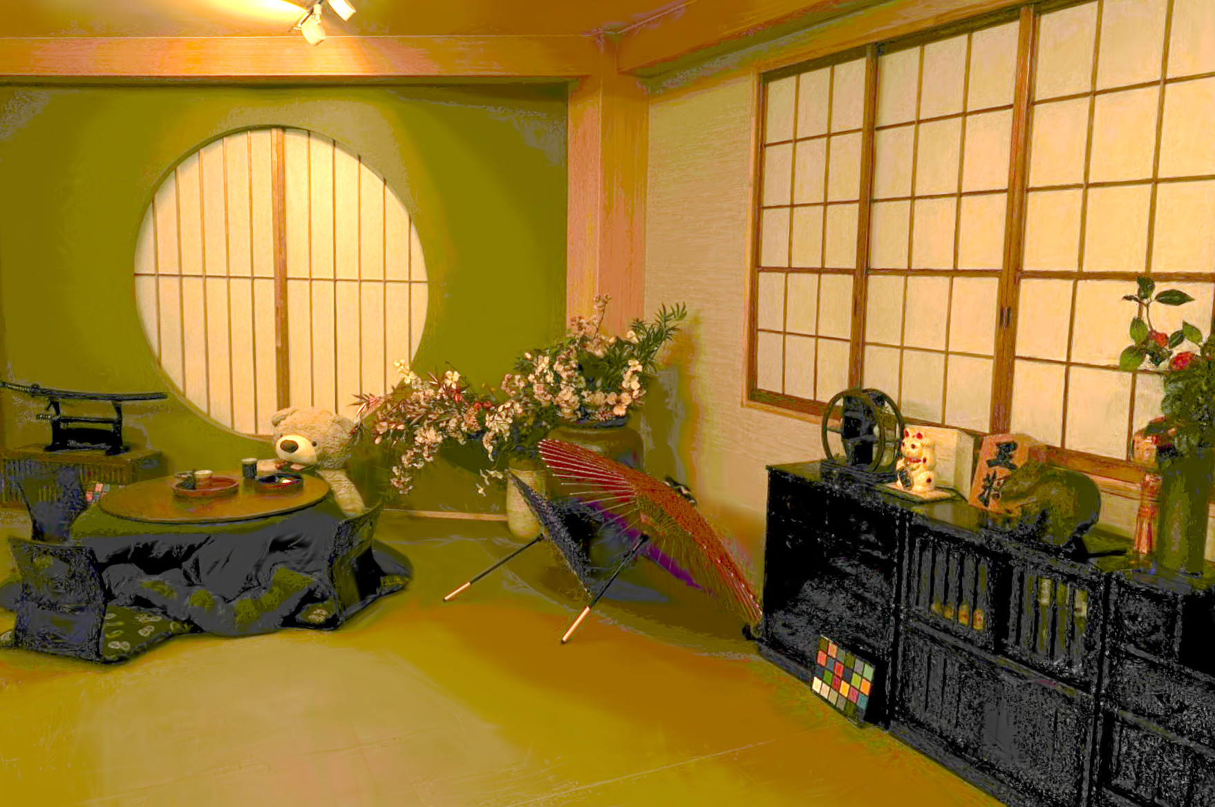 NTF-GS v0 render for held-out frame 0031