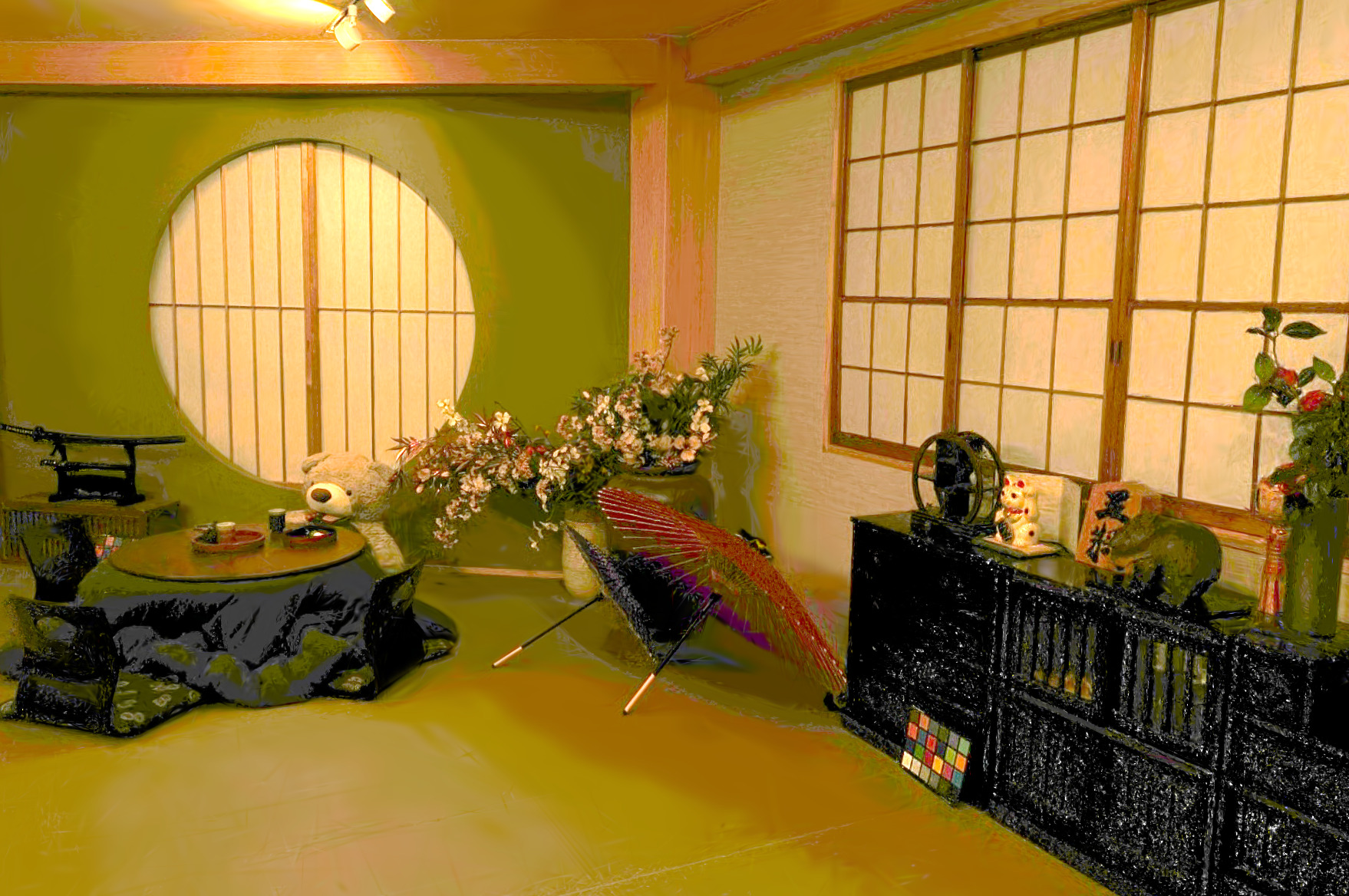 Vanilla 3DGS render for held-out frame 0031