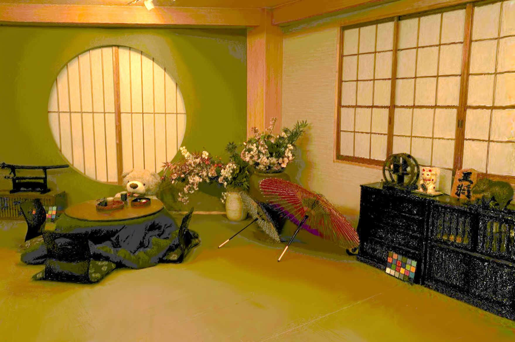 Vanilla 3DGS render for held-out frame 0032